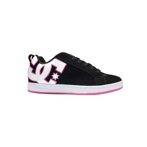Dc shoes dámské boty Court Graffik Black/Pink/Crazy Pink | Černá | Velikost 7 US