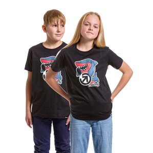 Meatfly dětské tričko Sharky Black | Černá | Velikost 158 | 100% bavlna