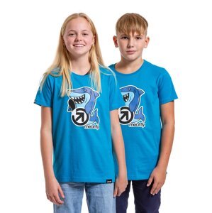 Meatfly dětské tričko Sharky Ocean Blue | Modrá | Velikost 158 | 100% bavlna