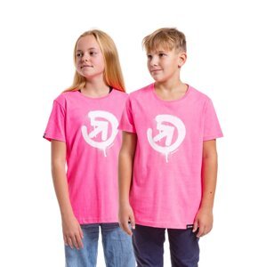 Meatfly dětské tričko Sprayed Neon Pink | Růžová | Velikost 134 | 100% bavlna