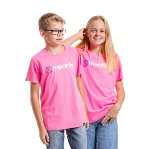 Meatfly dětské tričko Donut Neon Pink | Růžová | Velikost 158 | 100% bavlna