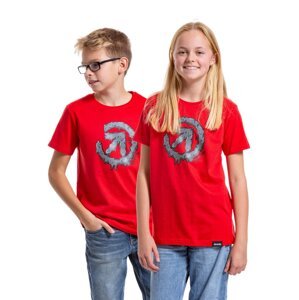 Meatfly dětské tričko Melty Bright Red | Červená | Velikost 148 | 100% bavlna