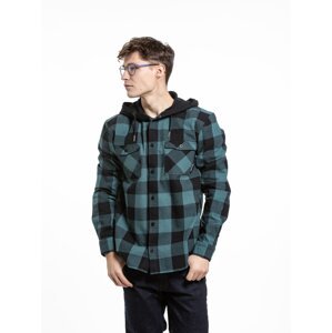 Meatfly pánská košile Mike Premium Sea Green | Zelená | Velikost S | 100% bavlna