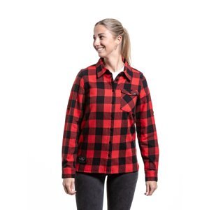 Meatfly dámská košile Olivia 2.0 Premium Red | Červená | Velikost XS | 100% bavlna