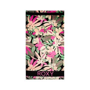 Roxy osuška Cold Water Print Anthracite Palm Song Axs | Černá | Velikost One Size | 100% bavlna