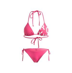 Roxy dámské plavky Tiki Tri Reg TS Set Shocking Pink | Růžová | Velikost L