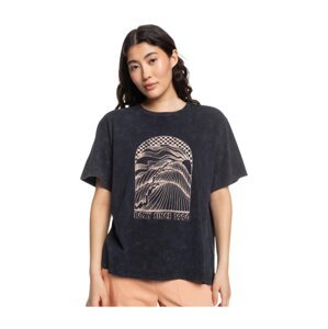 Roxy dámské tričko Moonlight Sun B Anthracite | Černá | Velikost M | 100% bavlna