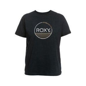 Roxy dámské tričko Noon Ocean Anthracite | Černá | Velikost S | 100% bavlna