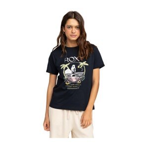 Roxy dámské tričko Summer Fun A Anthracite | Černá | Velikost M | 100% bavlna