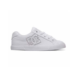 Dc shoes dámské boty Chelsea TX White/Silver | Bílá | Velikost 8,5 US