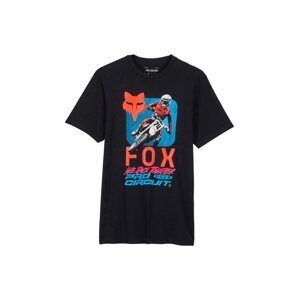 Fox pánské tričko X Pro Circuit Prem Ss Black | Černá | Velikost XL | 100% bavlna