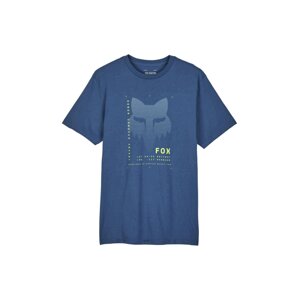 Fox pánské tričko Dispute Prem Ss Indigo | Modrá | Velikost XL