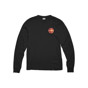 Etnies pánské tričko 3 Pines L/S Black | Černá | Velikost L | 100% bavlna