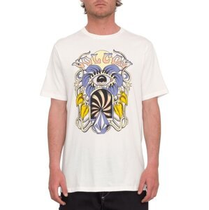 Volcom pánské tričko Eye See Yew Sst Off White | Bílá | Velikost XL | 100% bavlna