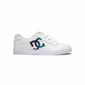 Dc shoes dámské tenisky Chelsea - S21 White/Rainbow Sparkle | Bílá | Velikost 5 US