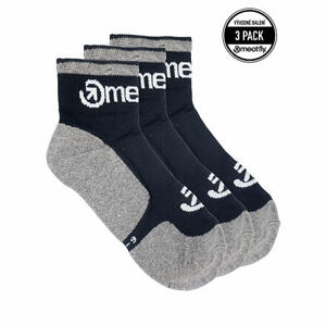 Meatfly ponožky Middle Triple pack Grey | Černá | Velikost S
