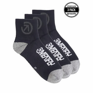 Meatfly ponožky Middle Triple pack Bike Black | Černá | Velikost S