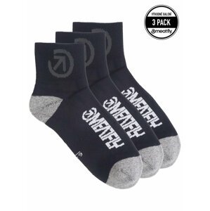 Meatfly ponožky Middle Triple pack Bike Black | Černá | Velikost L