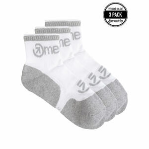 Meatfly ponožky Middle Triple pack White | Bílá | Velikost M