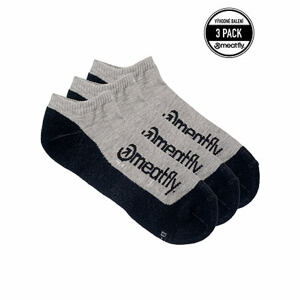 Meatfly ponožky Boot Triple pack Grey | Šedá | Velikost M