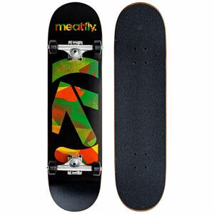 Meatfly skateboard Netto Black Rasta Mellow | Černá | Velikost skate 8,2"