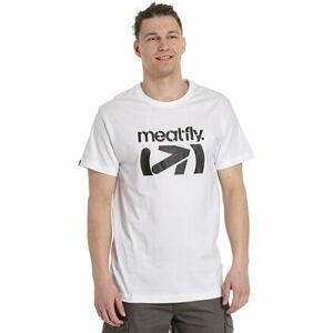 Meatfly pánské tričko Podium White | Bílá | Velikost S | 100% bavlna