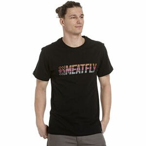 Meatfly pánské tričko Rust Black | Černá | Velikost XS | 100% bavlna