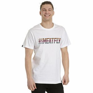 Meatfly pánské tričko Rust White | Bílá | Velikost S | 100% bavlna