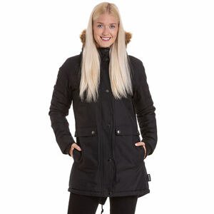 Meatfly dámská zimní bunda Amber Parka Black | Černá | Velikost XXL