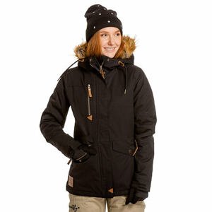 Meatfly dámská SNB & SKI bunda Athena Premium Black | Černá | Velikost XS
