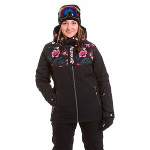 Meatfly dámská SNB & SKI bunda Kirsten Premium Hibiscus Black/Black | Mnohobarevná | Velikost M