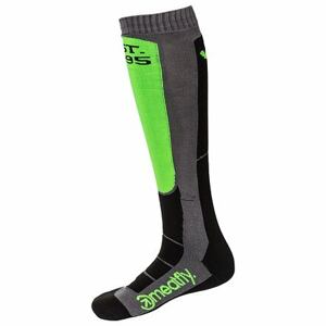 Meatfly sNB & SKI ponožky Leeway Safety Green/Grey | Zelená | Velikost S