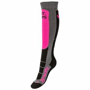 Meatfly sNB & SKI ponožky Leeway Pink/Grey | Růžová | Velikost S