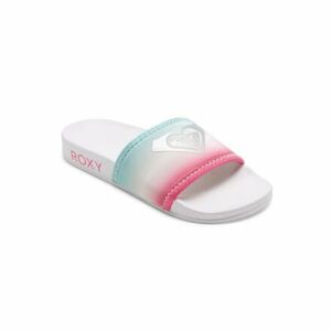 Roxy dívčí sandály Slippy Rg Neo White / Crazy Pink / Turquoise | Bílá | Velikost 5 US