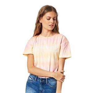 Rip curl dámské tričko Salty Sea Tie Dye Tee Pink | Růžová | Velikost XXS | 100% bavlna