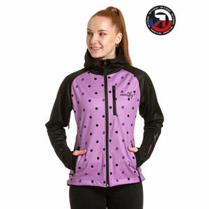 Meatfly dámská softshell bunda Zaja Purple Dots | Fialová | Velikost S