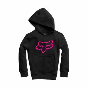 Fox dětská mikina Youth Legacy Pullover Fleece Black/Pink | Černá | Velikost L
