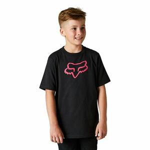 Fox dětské tričko Youth Legacy Black/Pink | Černá | Velikost M | 100% bavlna