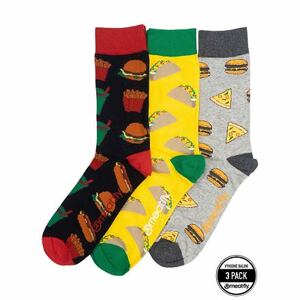Meatfly ponožky Lexy Triple Pack Food | Mnohobarevná | Velikost S/M