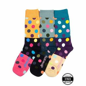 Meatfly ponožky Lexy Triple Pack Orange Dots | Mnohobarevná | Velikost XS/S