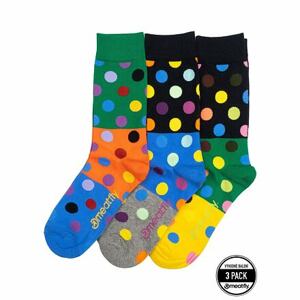 Meatfly ponožky Lexy Triple Pack Green Dots | Mnohobarevná | Velikost S/M