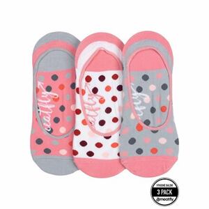 Meatfly ponožky Low Socks Triple Pack Grey / Pink | Růžová | Velikost One Size