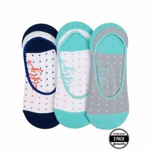 Meatfly ponožky Low Socks Triple Pack Blue Dots | Modrá | Velikost One Size