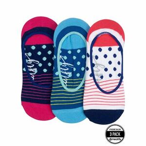 Meatfly ponožky Low Socks Triple Pack Red Stripe | Červená | Velikost One Size