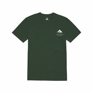 Emerica pánské tričko Logo Lockup Forrest | Zelená | Velikost M