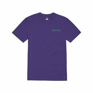 Emerica pánské tričko Pure Logo S/S Purple | Fialová | Velikost M