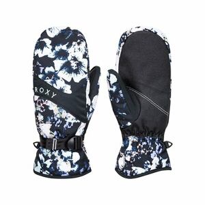 Roxy dámské rukavice Jetty True Black Black Flowers | Černá | Velikost L