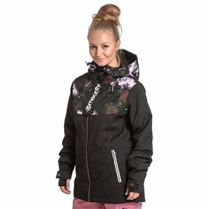 Meatfly dámská SNB & SKI bunda Kirsten Premium Storm Camo Pink/Black | Černá | Velikost XS