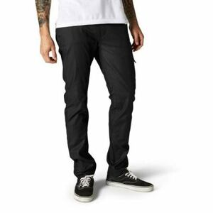Fox pánské kalhoty Essex Stretch Slim Black/Black | Černá | Velikost 34