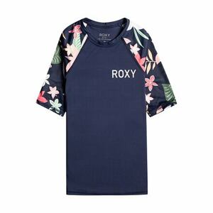 Roxy dětské tričko Printed Sleeves Mood Indigo Alma Swim | Modrá | Velikost 12 r.